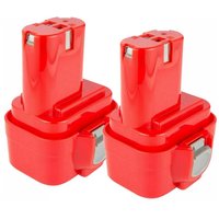 Pdstation - 2 Stück 9,6 v 4,8 Ah Ni-MH Ersatz für Makita 9120 9122 9134 9135 9135A 9100A 9101A 9102 6261D 6207D PA09 9100 192019-4 192596-6 19263 8-6 von PDSTATION