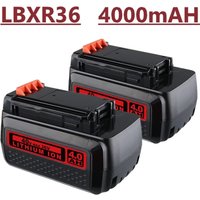 2 Stücke 4,0 Ah Lithium LBXR36 Ersatz für Black + Decker 40 V Batterie Pin LBX2040 LBXR2036 LCS1240 Passend für 36 V/40 V MAX Elektrowerkzeuge 2 Stücke 4,0 Ah Lithium LBXR36 Ersatz für Black + Decker 40 V Batterie Pin LBX2040 LBXR2036 LCS1240 Passend für 36 V/40 V MAX Elektrowerkzeuge von PDSTATION