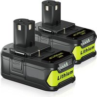 2Pack P108 18V 5.0 Ah Li-Ion Ersatzbatterie für Ryobi Akku One-Akku P108 P107 P105 P104 P103 P102 RB18L50 RB18L40 RB18L25 von PDSTATION