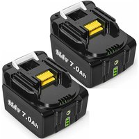 Pdstation - 2Stück 14.4V 7.0Ah Ersatz Akku für Makita 14.4V BL1430 BL1415 BL1440 BL1415N BL1430B BL1460 BL1460B mit led Indikator Pdstation - 2Stück 14.4V 7.0Ah Ersatz Akku für Makita 14.4V BL1430 BL1415 BL1440 BL1415N BL1430B BL1460 BL1460B mit led Indikator von PDSTATION