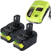 Pdstation - 2Stück P108 18V 7.0Ah Li-ion Akku Kompatibel mit Ryobi Akku 0ne+ P102 P103 P105 P107 P108 P109 RB18L50 RB18L40 RB18L25 RB18L15 mit Ryobi von PDSTATION