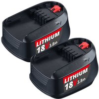 Pdstation - 2X Für Bosch 18V psb 18 li,pst 18 li,psr 18 li,pst 18 Li,1600A005B0 Akku pba 3.8Ah von PDSTATION