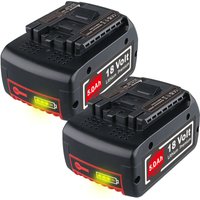 Pdstation - 2X18V 5.0 Ah Li-Ion Akku Ersatz für Bosch BAT609 BAT610G BAT611 BAT612 BAT618 BAT618G BAT619 BAT619G von PDSTATION