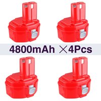 4 Packung 1822 18V 4800mAh Akku Ersatz für Makita PA18 1822 1823 1834 1835 192826-5 192827-3 192829-9 193140-2 193102-0 1941 0 0 5-7Batterien für 4 Packung 1822 18V 4800mAh Akku Ersatz für Makita PA18 1822 1823 1834 1835 192826-5 192827-3 192829-9 193140-2 193102-0 1941 0 0 5-7Batterien für von PDSTATION