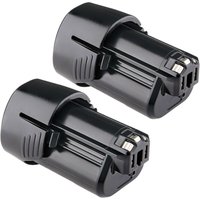 Pdstation - 2 Stück 10,8V-12V 4800mAh Lithium-Ionen-Batterie kompatibel mit Bosch BAT411 GBA12V30 BAT412 BAT413 BAT414, Ersatz für Lithium-Batterien von PDSTATION