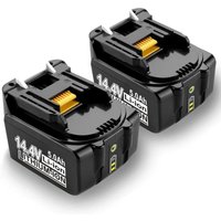 Pdstation - 2 x 14.4V 5000mAh Li-ion Ersatz Akku für Makita 14.4V Akku BL1430 BL1440 BL1450 BL1415 BL1415N LED-Anzeige Pdstation - 2 x 14.4V 5000mAh Li-ion Ersatz Akku für Makita 14.4V Akku BL1430 BL1440 BL1450 BL1415 BL1415N LED-Anzeige von PDSTATION
