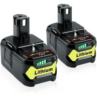 Pdstation - 2Pack 18V 5.0Ah Li-Ion Ersatz für Ryobi one Akku RB18L40 RB18L50 RB18L25 RB18L13 P108 P107 P122 P104 P105 P102 P103 von PDSTATION