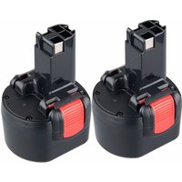 Pdstation - 2Pack 9.6V 4.8Ah ni-mh Ersatzakku für Bosch psr 960 BAT048 BAT100 BAT19 2607335272 2607335461 von PDSTATION