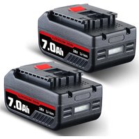 Pdstation - 2X für Bosch Professional 18V System Akku gba 18V 7.0Ah BAT618 BAT609 BAT622 BAT609G BAT618G BAT619 BAT619G BAT610G Accessories von PDSTATION