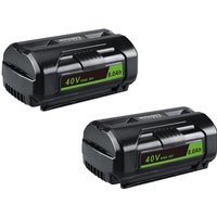 Pdstation - 2er-Pack OP4040 40 v 6.0 Ah Lithium-Ionen-Akku, Ersatz für Ryobi 40 v Akku OP4040 OP4050A OP4026 OP40201 OP40261 OP4030 OP40301OP4050 von PDSTATION