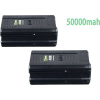 Pdstation - 2er-Pack hochwertiger 80-V-5.5-Ah-Li-Ionen-Akku für Greenworks GBA80200 GBA80250 GBA80400 GBA80500 Schneefräse von PDSTATION