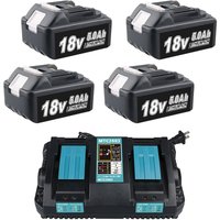 Pdstation - 4er-Pack 18 v 5 Ah BL1850B Akku mit 3,5 a Ladegerät DC18RD Ersatz für Makita BL1850 BL1860 BL1850B BL1840 BL1830 BL1415 BL1430 BL1440 Pdstation - 4er-Pack 18 v 5 Ah BL1850B Akku mit 3,5 a Ladegerät DC18RD Ersatz für Makita BL1850 BL1860 BL1850B BL1840 BL1830 BL1415 BL1430 BL1440 von PDSTATION