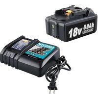 Pdstation - BL1860 18 v 5,0 Ah Akku und 3 a DC18RC Ladegerät für Makita, kompatibel mit Makita 18 v lxt Li-Ionen-Akkus BL1850 BL1840 BL1830 BL1820 von PDSTATION