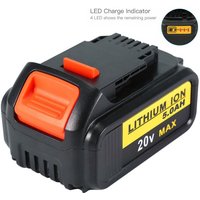 Pdstation - Für DeWalt DCB184-XJ Akku 18V 5.0Ah xr Li-Ion DCB185 DCB182 DCB184 DCB205-2 DCB200-2 von PDSTATION