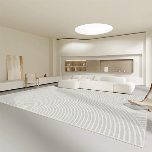 PDSYCB Großer Teppich Waschbar Skandinavisches Boho Geometrische Teppich Moderner Abstrakter Teppiche Anti-Rutsch-Teppich Schlafzimmer Vintage Teppich für Wohnzimmer 140x200cm von PDSYCB