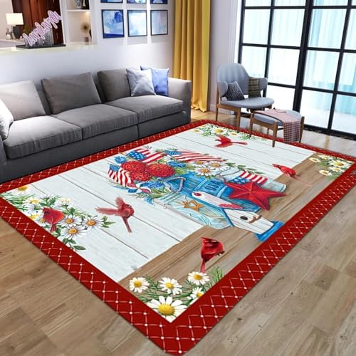 PDSYCB Moderne Bedruckte Teppiche für Wohnzimmer Schlafzimmer Wunderschöne Boden Matte Boden Matte Mädchen Teppich Flur rutsch festen Teppich Blumen Badezimmer Bereich Teppich 100x140cm von PDSYCB