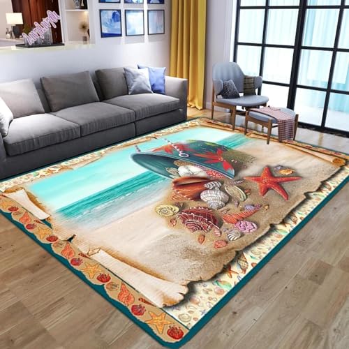 PDSYCB Moderne Bedruckte Teppiche für Wohnzimmer Schlafzimmer Wunderschöne Boden Matte Boden Matte Mädchen Teppich Flur rutsch festen Teppich Blumen Badezimmer Bereich Teppich 140x200cm von PDSYCB