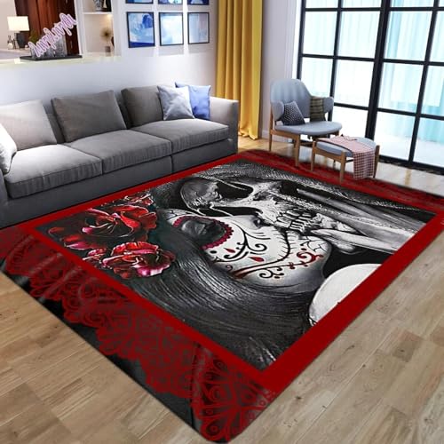 PDSYCB Moderne Bedruckte Teppiche für Wohnzimmer Schlafzimmer Wunderschöne Boden Matte Boden Matte Mädchen Teppich Flur rutsch festen Teppich Blumen Badezimmer Bereich Teppich 150x240cm von PDSYCB