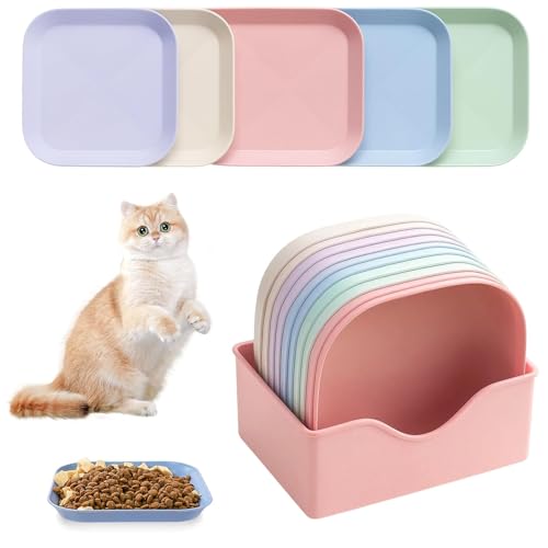 11 Stück Katzennäpfe, Katzennapf Flach, Bunt Runden Katzen Futternapf, Katzenschüsse für Kätzchen und Kurzbeinige Katzen Tägliche Fütterung, Trinken 11 Stück Katzennäpfe, Katzennapf Flach, Bunt Runden Katzen Futternapf, Katzenschüsse für Kätzchen und Kurzbeinige Katzen Tägliche Fütterung, Trinken von PDirat