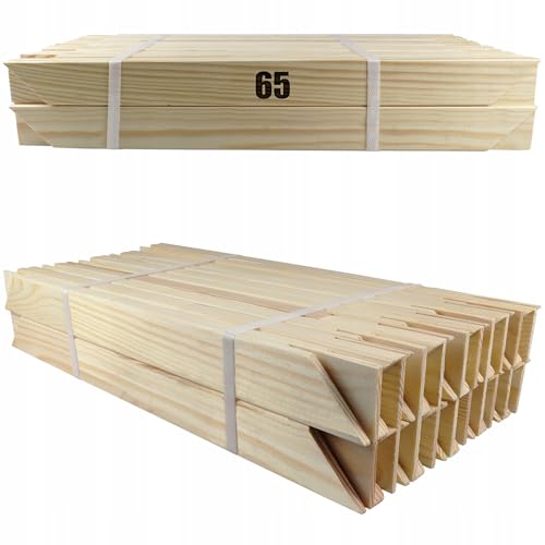 Künstler Keilrahmenleisten Set 20 Stück | Holzleisten für Leinwandrahmen 20–95 cm | Profil 20×35 mm | stabile Kiefernholz Leisten für Malerei, Acryl, Öl, Mixed Media & DIY Projekte (65 cm) von PDmedia