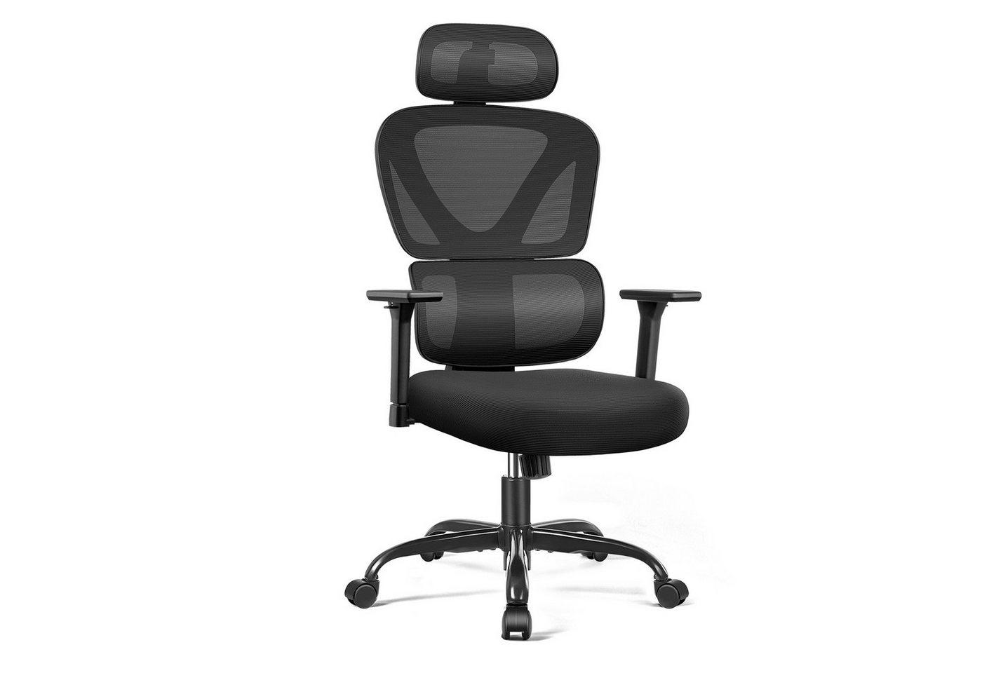 PEAKLIMB Bürostuhl Ergonomischer Schreibtischstuhl, Chefsessel mit 3D Armlehnen (1 St), Höhenverstellbar, mit verstellbarer Kopfstütze & Lendenwirbelstütze von PEAKLIMB