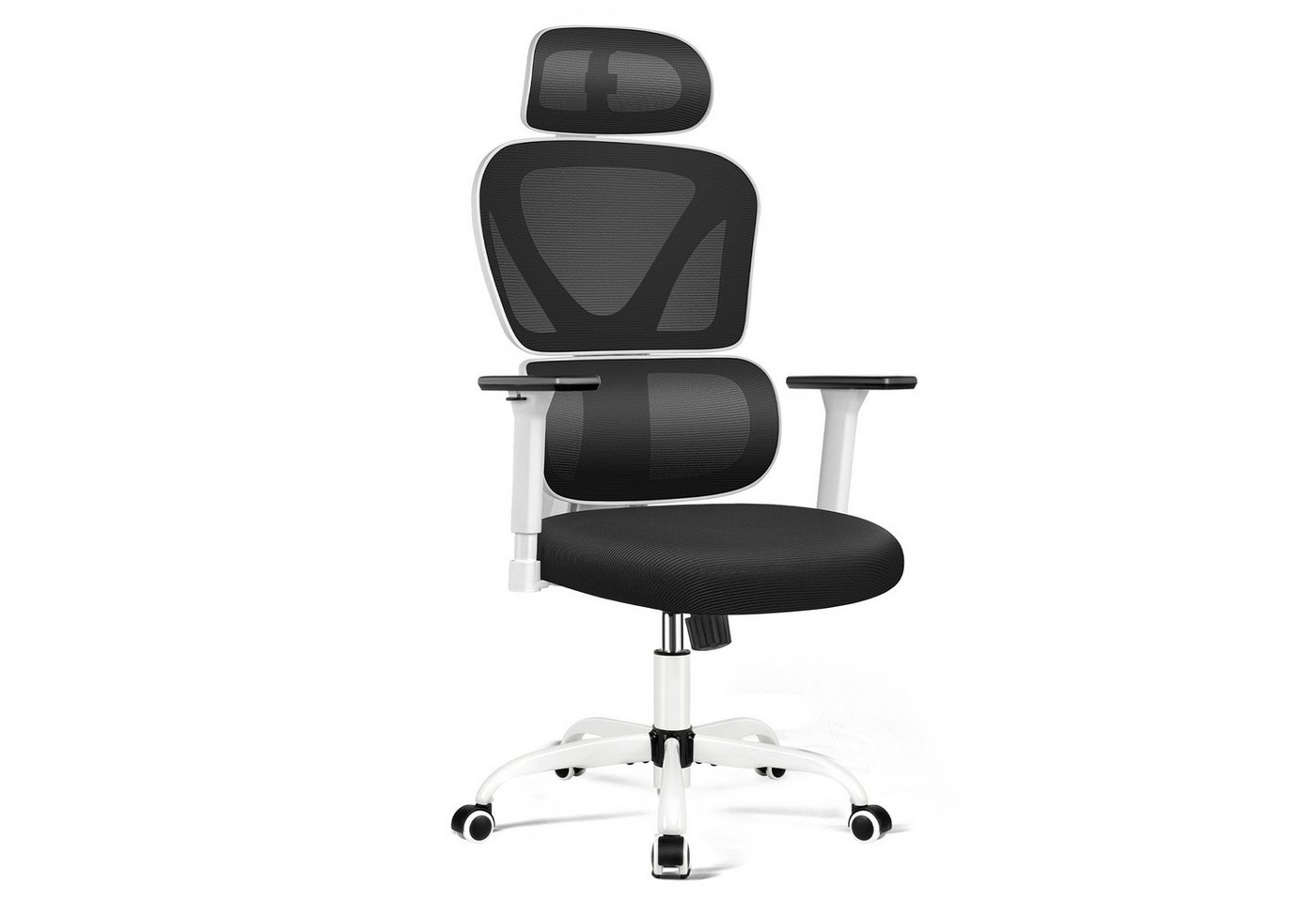 PEAKLIMB Bürostuhl Ergonomischer Schreibtischstuhl, Chefsessel mit 3D Armlehnen (1 St), Höhenverstellbar, mit verstellbarer Kopfstütze & Lendenwirbelstütze von PEAKLIMB