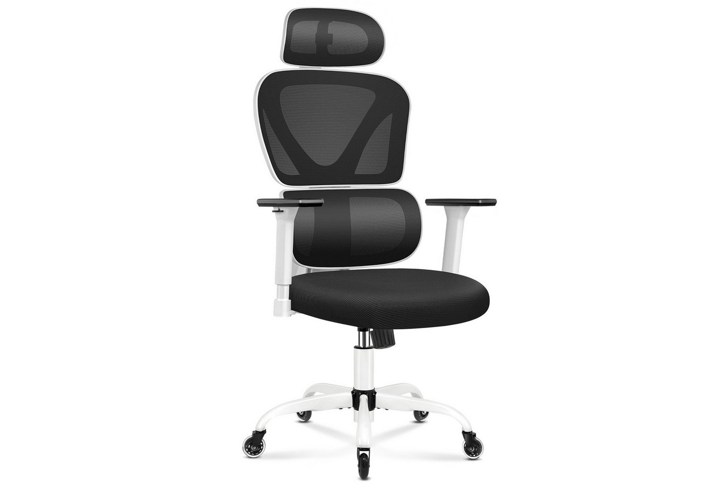 PEAKLIMB Bürostuhl Ergonomischer Schreibtischstuhl, Chefsessel mit 3D Armlehnen (1 St), Höhenverstellbar, mit verstellbarer Kopfstütze & Lendenwirbelstütze von PEAKLIMB