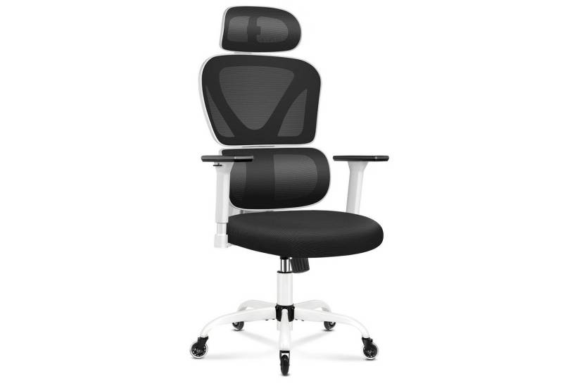 PEAKLIMB Bürostuhl Ergonomischer Schreibtischstuhl, Chefsessel mit 3D Armlehnen (1 St), Höhenverstellbar, mit verstellbarer Kopfstütze & Lendenwirbelstütze von PEAKLIMB