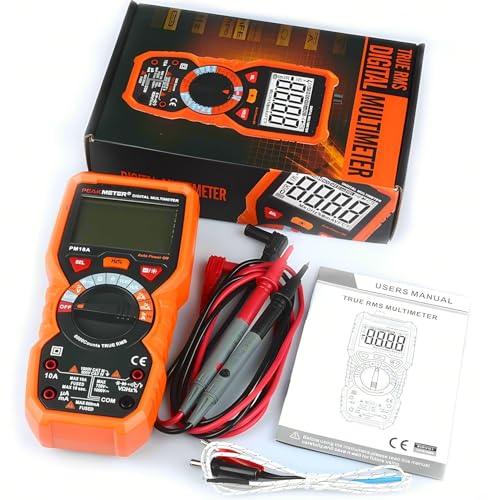 PEAKMETER Digital Smart Multimeter PM18 PM18A PM18C AC DC High Precision Voltmeter Ammeter True RMS Frequenz Meter Kapazität NCV hFE Diode Multi-Tester gehalten Multi-Meter Ohm Meter(PM18C) von PEAKMETER