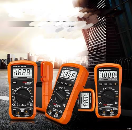 PEAKMETER Digitales Multimeter PM8233A PM8233B PM8233D PM8233D+/E AC DC Ampmeter Voltmeter Tester DC aktueller Widerstand Kontinuity Diode Test Data halten Tasche Größe 2000 Counts(PM8233D) von PEAKMETER