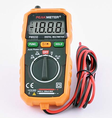 PM8232 Peakmeter Mini Digital Multimeter Auto-ranging NCV Lichtquelle robust PM8232 Peakmeter Mini Digital Multimeter Auto-ranging NCV Lichtquelle robust von PEAKMETER