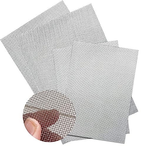 PEAKTOP 4 Drahtgeflecht Drahtgitter Edelstahl, Metallgitter Feinmaschig, Wire Mesh 20 Mesh, Insektengitter Drahtgitter Fliegengitter, Maschendraht 1mm für Mäuse Nagetier Beweis Ratte Insekt Kontrolle von PEAKTOP