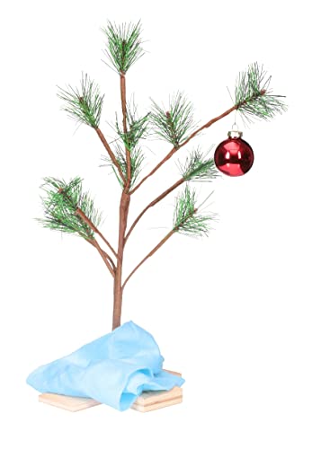 ProductWorks Peanuts Charlie Brown Weihnachtsbaum mit Linus-Decke, 45,7 cm von PEANUTS