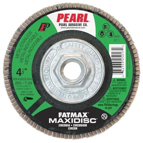 PEARL ABRASIVE CO. ZC Maxidisc Fächerscheiben 4-1/2 x 5/8-11 Z40 T-29, 10 Stück PEARL ABRASIVE CO. ZC Maxidisc Fächerscheiben 4-1/2 x 5/8-11 Z40 T-29, 10 Stück von PEARL ABRASIVE CO.