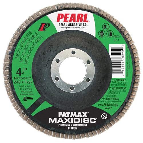 PEARL ABRASIVE CO. ZC Maxidisc Fächerscheiben 4-1/2 x 7/8 Z40 T-29, 10 Stück PEARL ABRASIVE CO. ZC Maxidisc Fächerscheiben 4-1/2 x 7/8 Z40 T-29, 10 Stück von PEARL ABRASIVE CO.