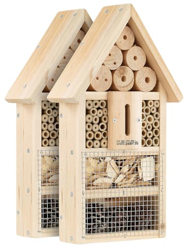 PEARL Insektenschutz: 2er-Set Insektenhotel-Bausätze, Nisthilfe und Schutz für Nützlinge (Baukästen Insektenhotel, Bauset, Schmetterling) von PEARL