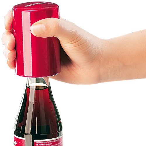PEARL Bieröffner: Ultrapraktischer Flaschenöffner 'push2open' (Kapselheber) (Flaschenoeffner, Pushup Flaschenöffner, Mitbringsel) von PEARL