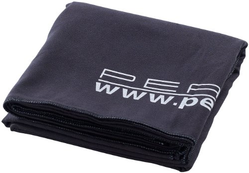 PEARL Handtuch Mikrofaser: Extra saugfähiges Mikrofaser-Badetuch, 180 x 90 cm, schwarz (Bade-Handtuch, Super Saugfähiges Handtuch, Microfaser) von PEARL
