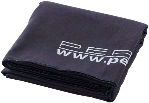 PEARL Microfaser Handtuch: Extra saugfähiges Mikrofaser-Badetuch, 180 x 90 cm, schwarz (Handtuch Mikrofaser, Microfaser Tuch, Schwimm) von PEARL