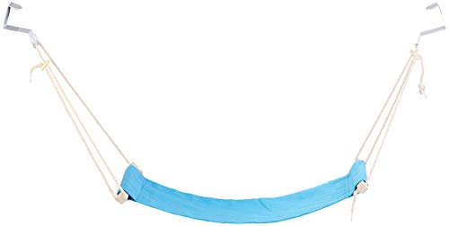 PEARL Fußhängematte: Fuß-Hängematte mit Echtholz-Stäben, zum Einhängen unterm Tisch, 60 cm (Fußstütze, Fußhängematte Schreibtisch, Camping Stuhl) von PEARL