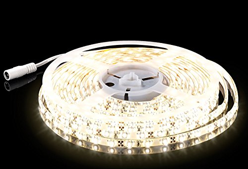 PEARL Lichtband: LED-Streifen LE-300MA, 3 m, warmweiß, Outdoor IP65 (LED Streifen Weiss, Lichtband außen, Lichtstreifen Außenbereich) von PEARL