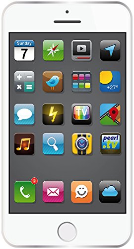 PEARL Badetuch im weißen Smartphone-Design, 170 x 100 cm von PEARL
