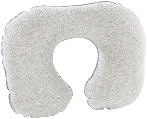 PEARL Nackenkissen Hörnchen: Aufblasbares Nackenhörnchen mit Schaumstoff-Polsterung (Nackenkissen Reise aufblasbar, Reisekissen Nacken aufblasbar, Flugzeug) von PEARL