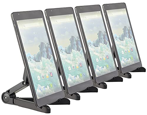 PEARL 4er-Set Faltbare Tablet-Ständer für iPad, Tablet-PC, E-Book-Reader von PEARL