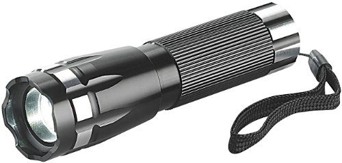 PEARL Taschenlampe Batterie: Focus 3-W-Cree-LED-Taschenlampe LTL-315 IP54 (superhelle LED Taschenlampe, LED Handlampe, Taschenlampen batteriebetrieben) von PEARL