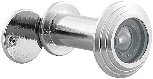 PEARL Türgucker: Türspion mit Sichtschutz, 160°, 36-60 mm, Ø 14 mm, Edelstahl satiniert (Door-Viewer, Gucklöcher, Abdeckung) von PEARL