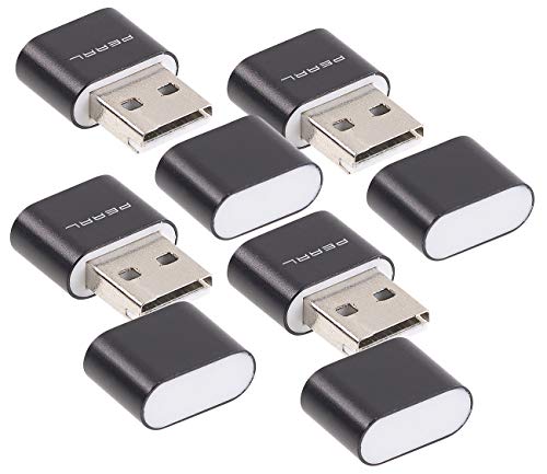PEARL Mini USB Stick: 4er Pack Mini-Cardreader für microSD(HC/XC)-Karten bis 128 GB & USB (Kartenleser, Micro SD, microSDHC Speicherkarten) von PEARL