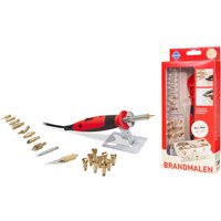 Brandmal-Set mit An/Aus-Kolben und 20 Aufsätzen von PEBARO