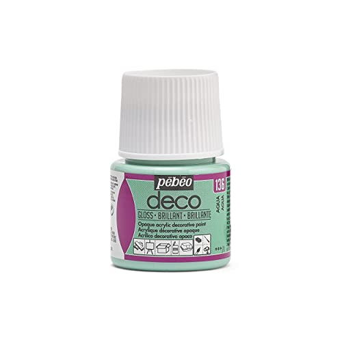 Pebeo Deco Hellen Farbe, Aqua, 45 ml von Pebeo