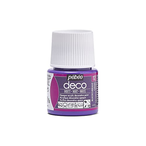 PEBEO Deco matt, Schwarze Johannisbeere, 45 ml von PEBEO